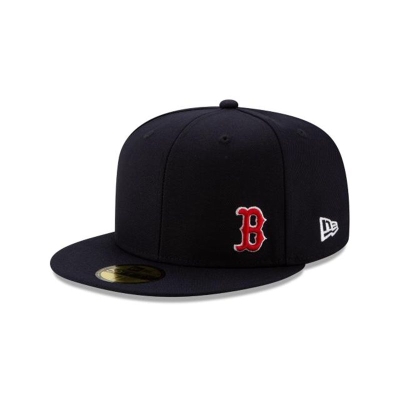 Blue Boston Red Sox Hat - New Era MLB Flawless 59FIFTY Fitted Caps USA2549310